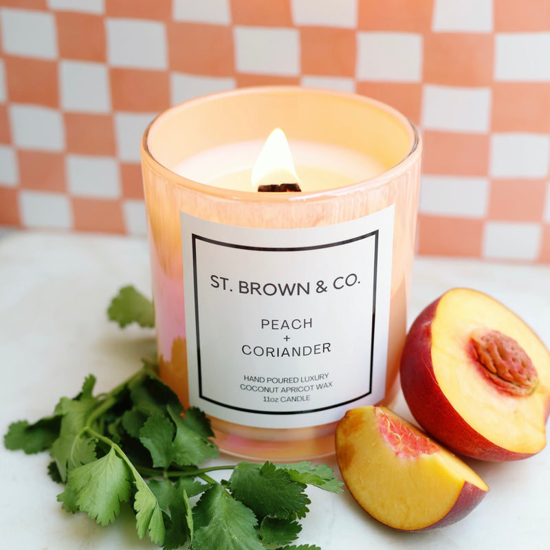 Peach + Coriander 11oz Candle