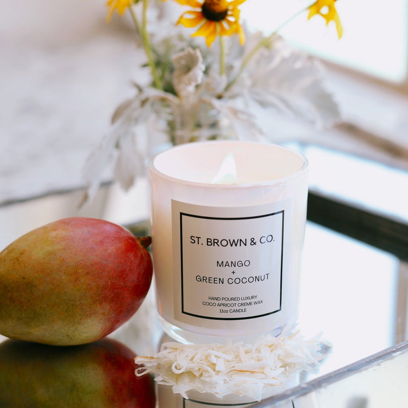 Mango + Green Coconut 11oz Candle